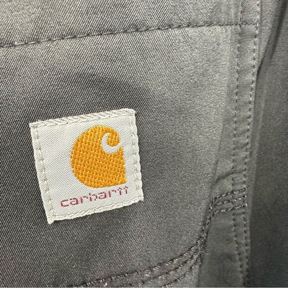 Carhartt Men's Black Drawstring Waist Nylon Track Pants - Picture 8 of 10